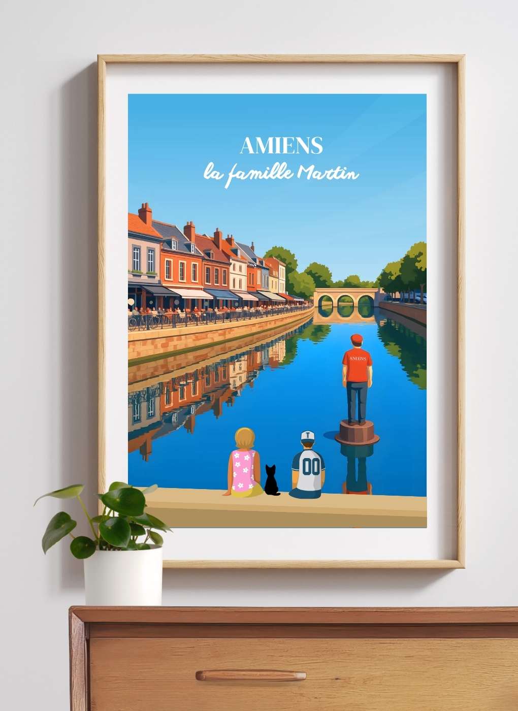 AMIENS Saint-leu quai Belu – Affiche personnalisée