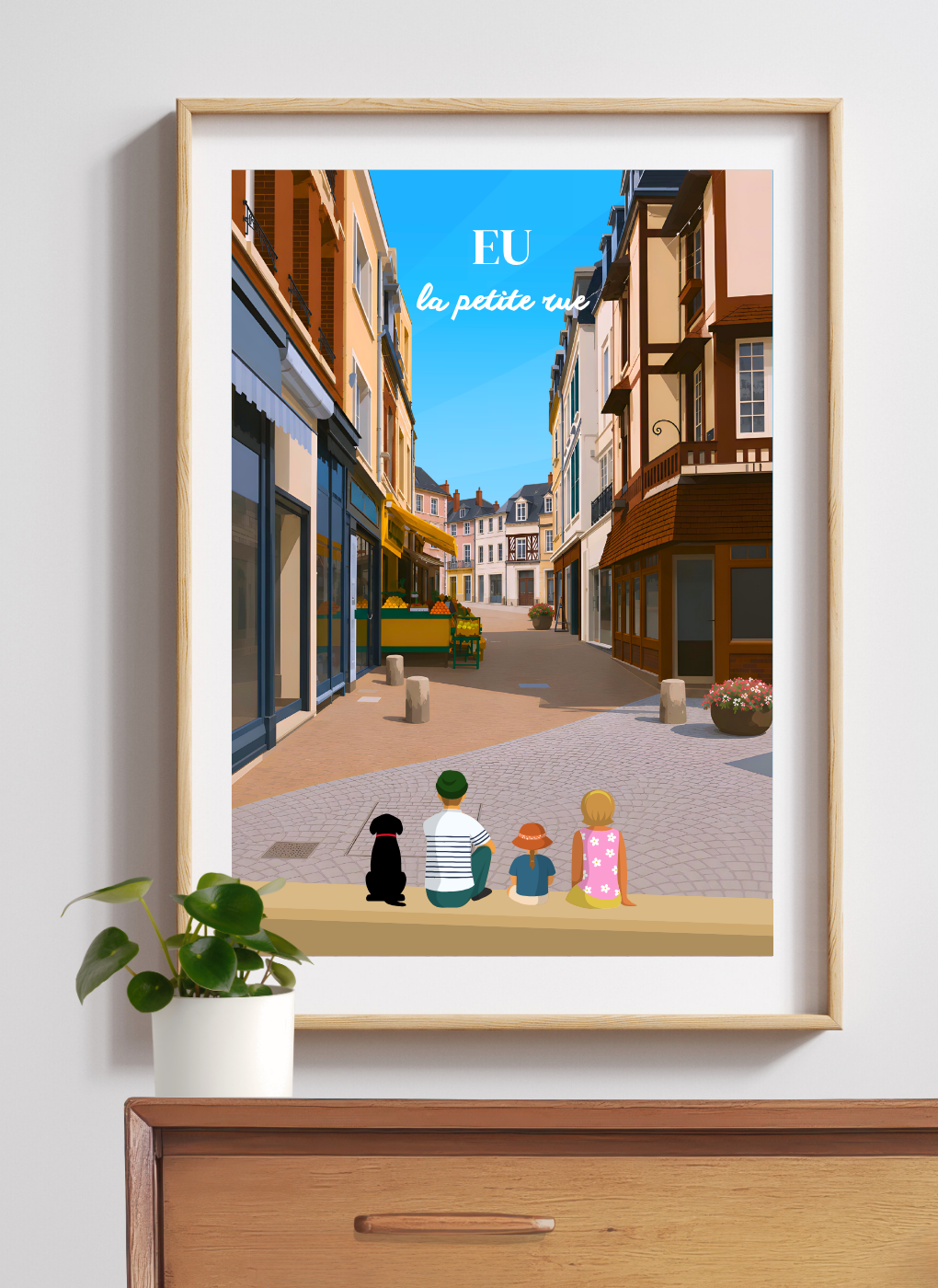 EU Rue piétonne - Affiche personnalisée