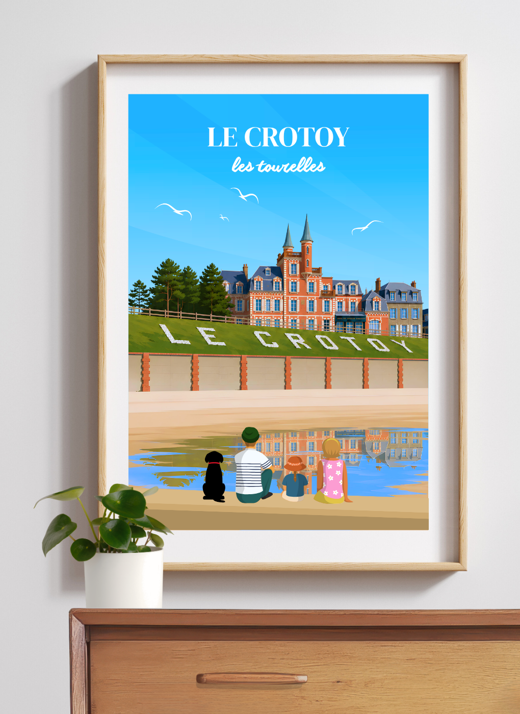 LE CROTOY Les tourelles #2 - Affiche personnalisée