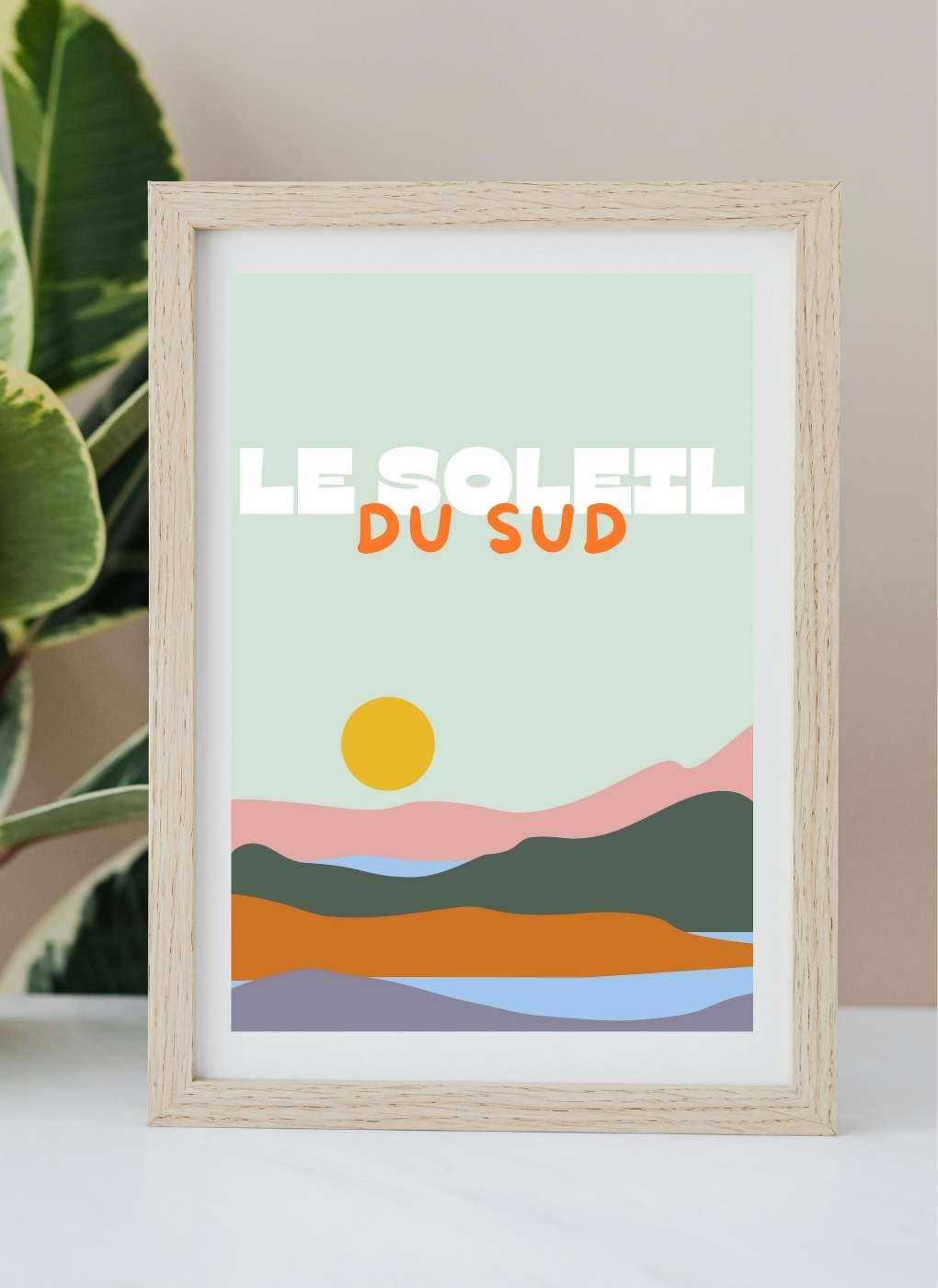 LE SOLEIL DU SUD – Affiche prête à imprimer
