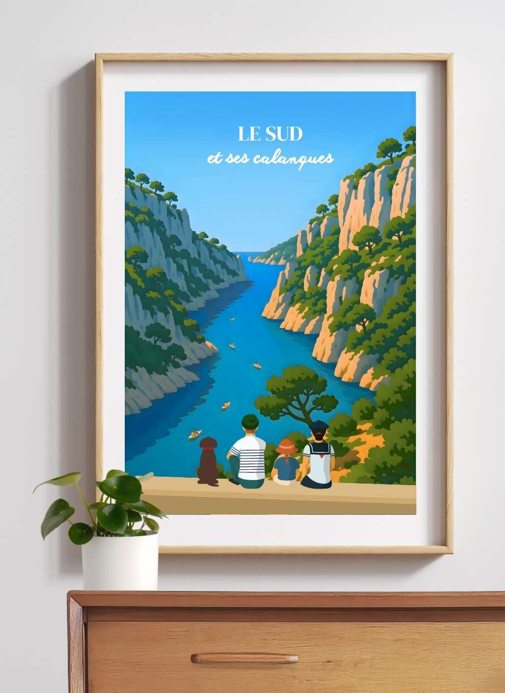 CASSIS Les calanques du sud - Affiche personnalisée