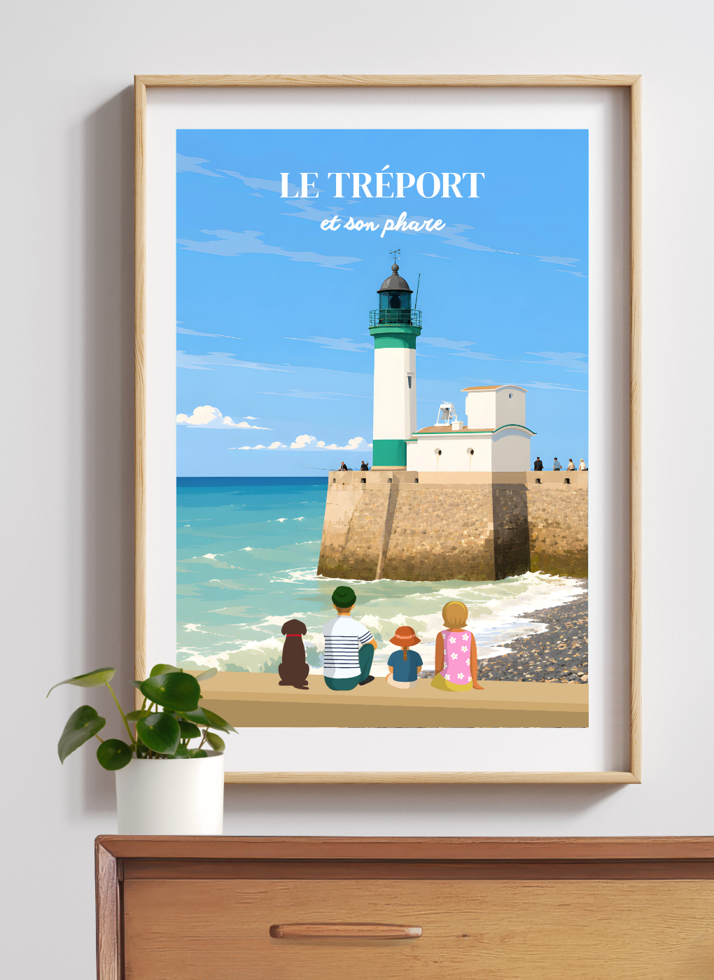 LE TRÉPORT Phare #2 - Affiche personnalisée