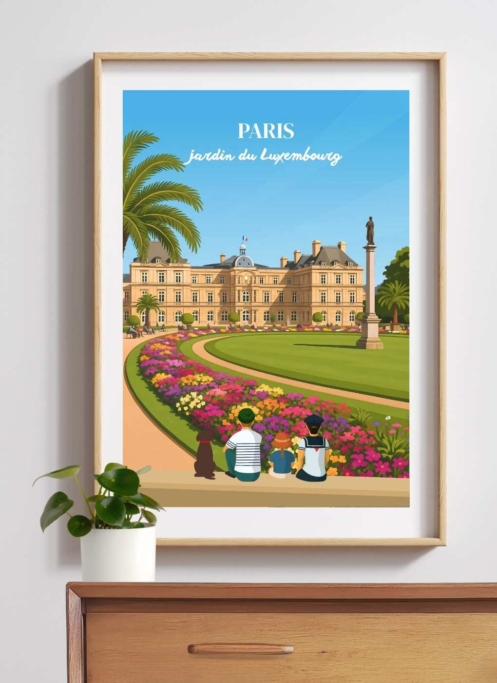 PARIS Jardin du Luxembourg - Affiche personnalisée
