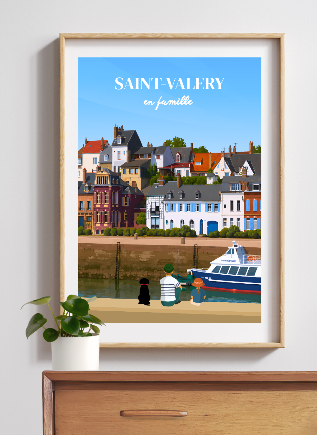 SAINT-VALERY-SUR-SOMME Port - Affiche personnalisée