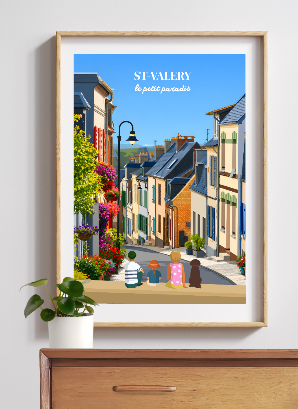 SAINT-VALERY Ruelles - Affiche personnalisée