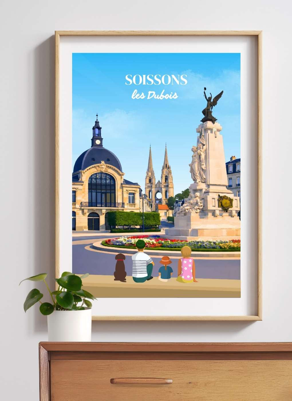 SOISSONS - Affiche personnalisée