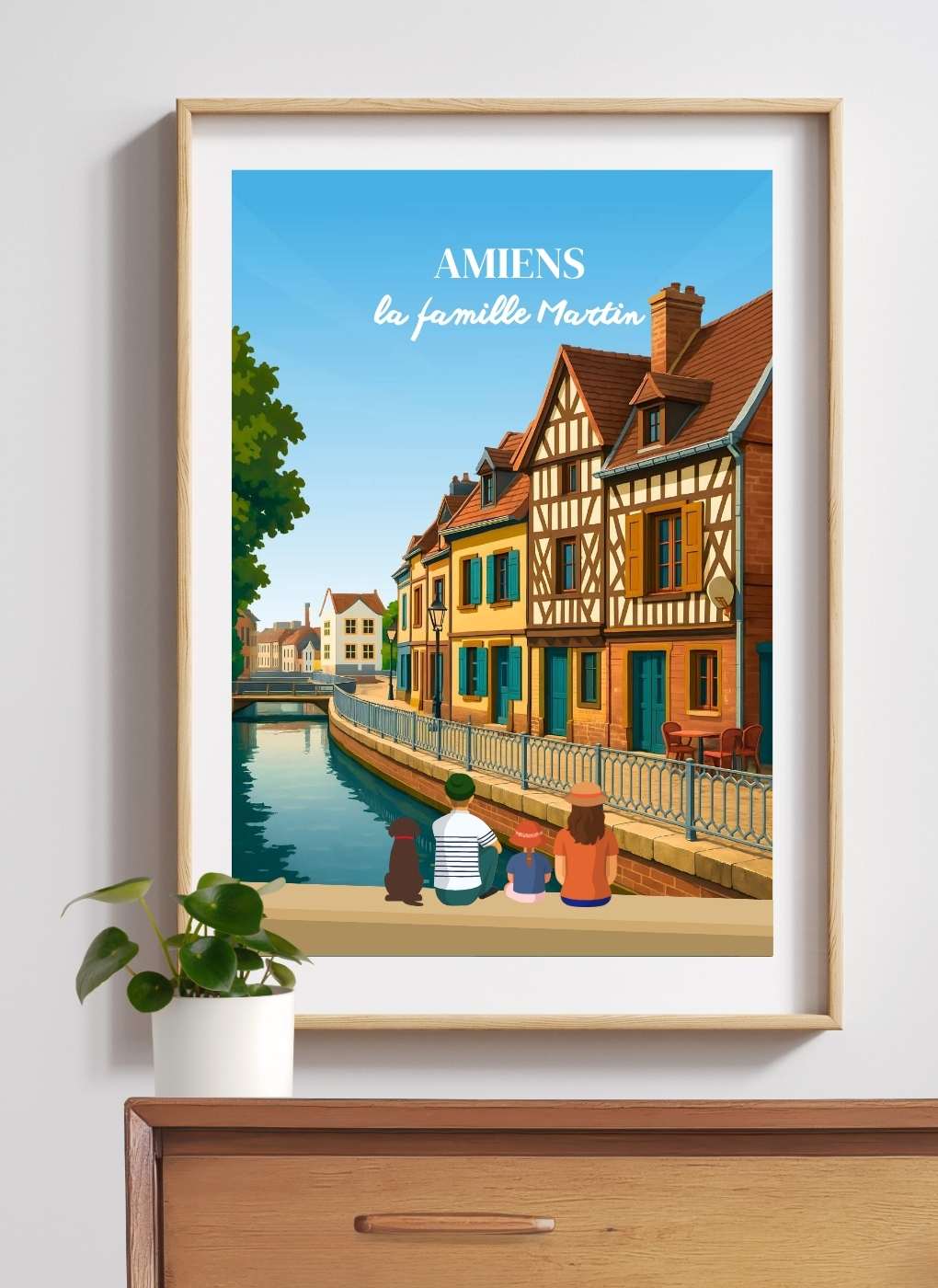 AMIENS Saint-leu – Affiche personnalisée