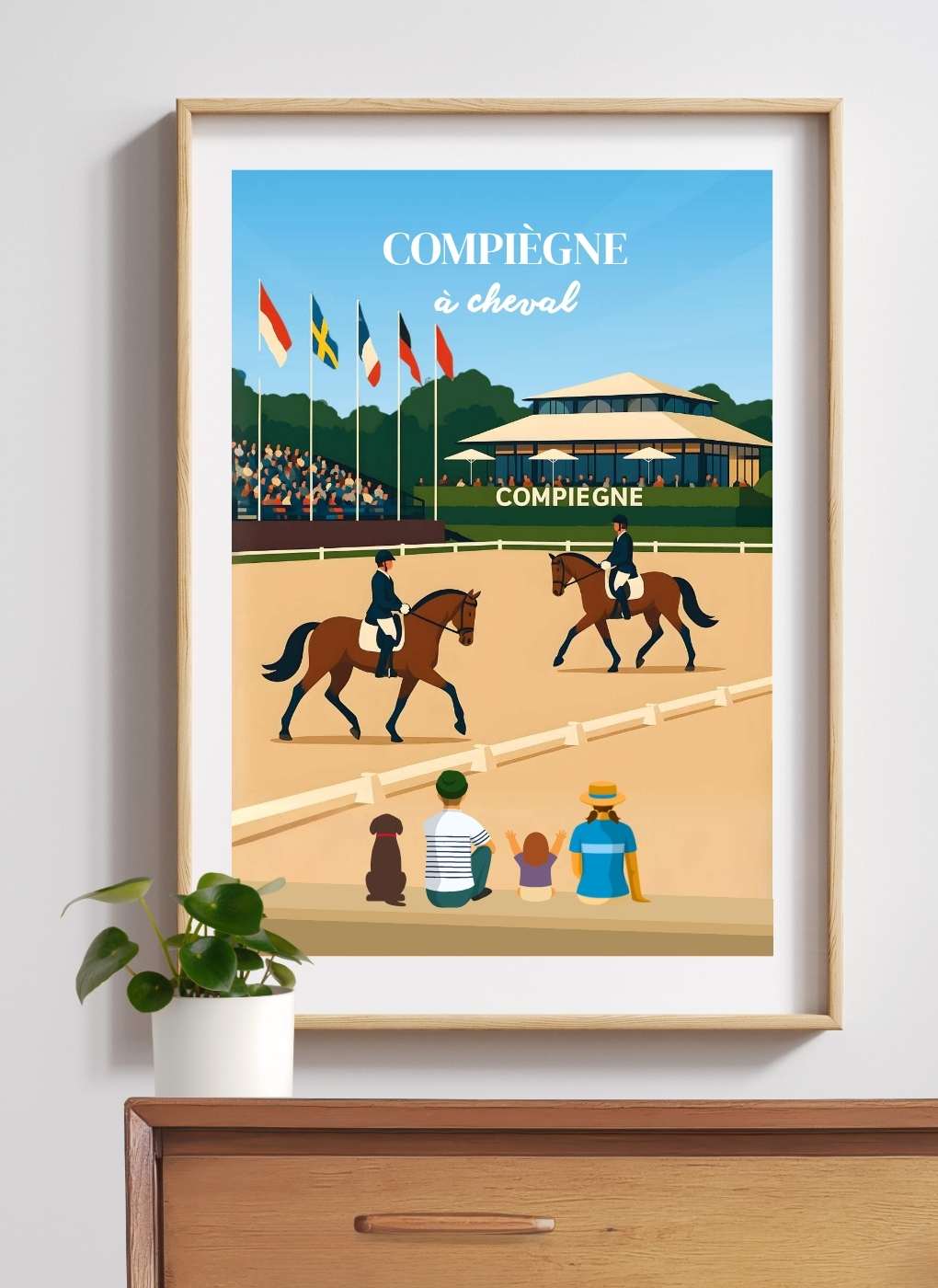 COMPIÈGNE Stade équestre – Affiche personnalisée