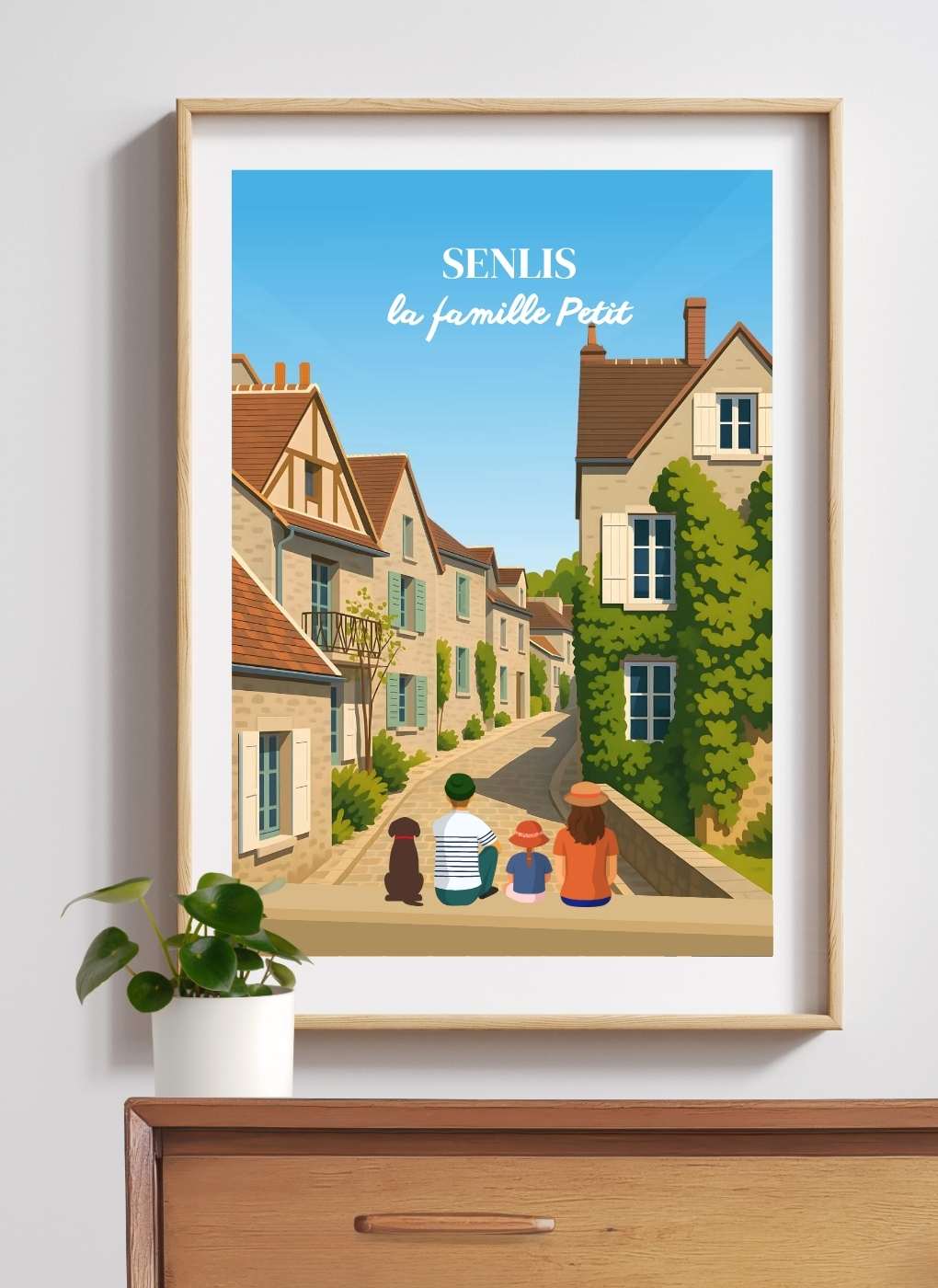 SENLIS Rues – Affiche personnalisée