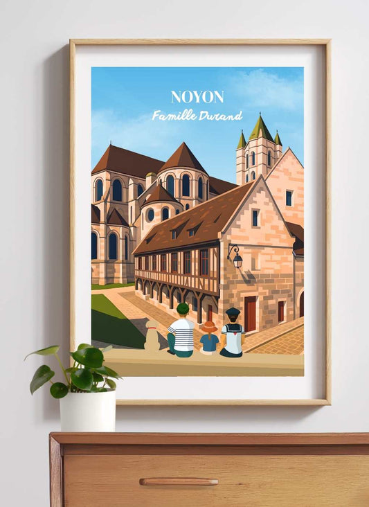 NOYON Bibliothèque - Affiche personnalisée