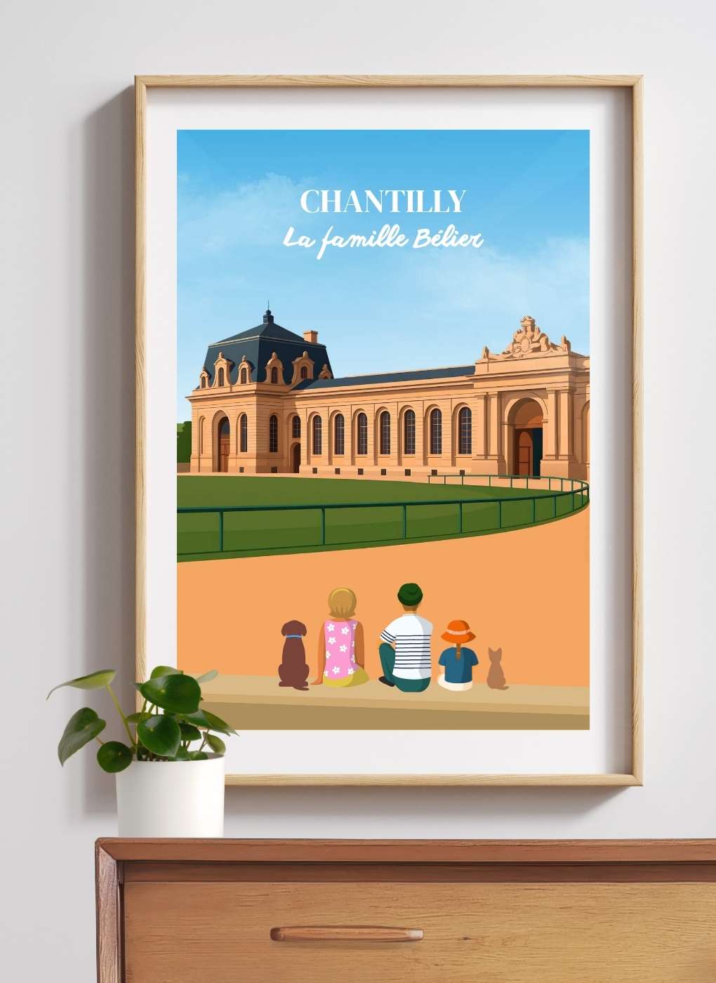 CHANTILLY Écurie hippodrome – Affiche personnalisée