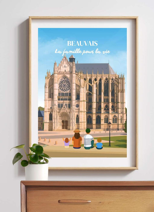 BEAUVAIS Cathédrale – Affiche personnalisée