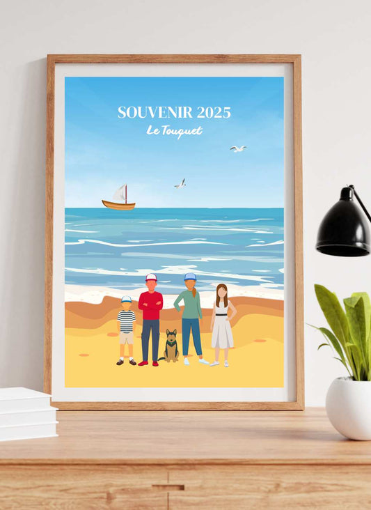 PLAGE de sable – Affiche personnalisée