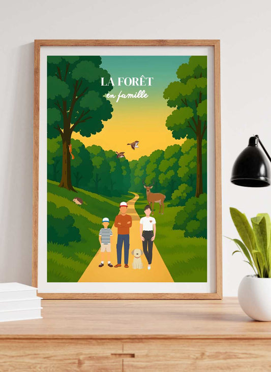 FORÊT Animaux – Affiche personnalisée