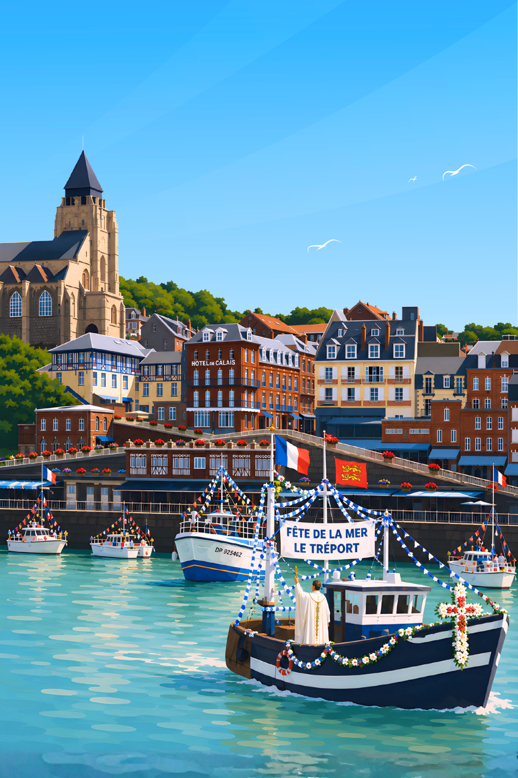 LE TRÉPORT Fête de la mer - Affiche personnalisée