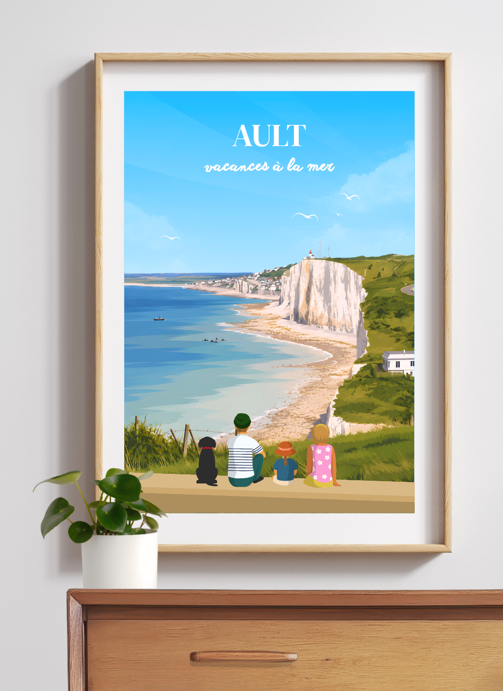 AULT Falaises - Affiche personnalisée