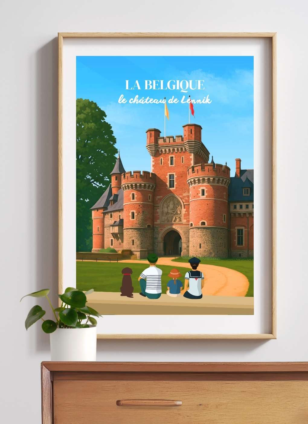 BELGIQUE Lennik - Affiche personnalisée