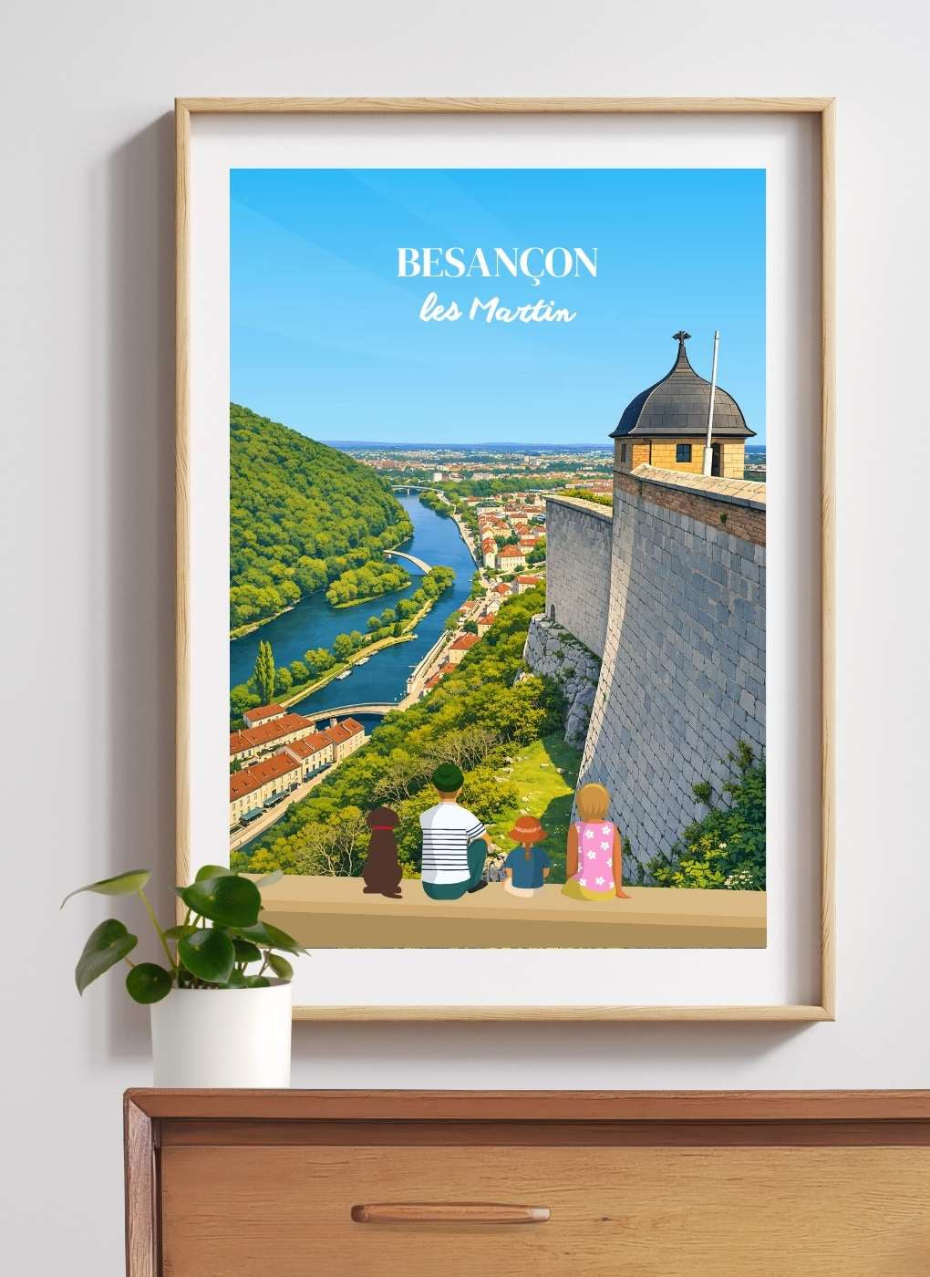 BESANÇON - Affiche personnalisée