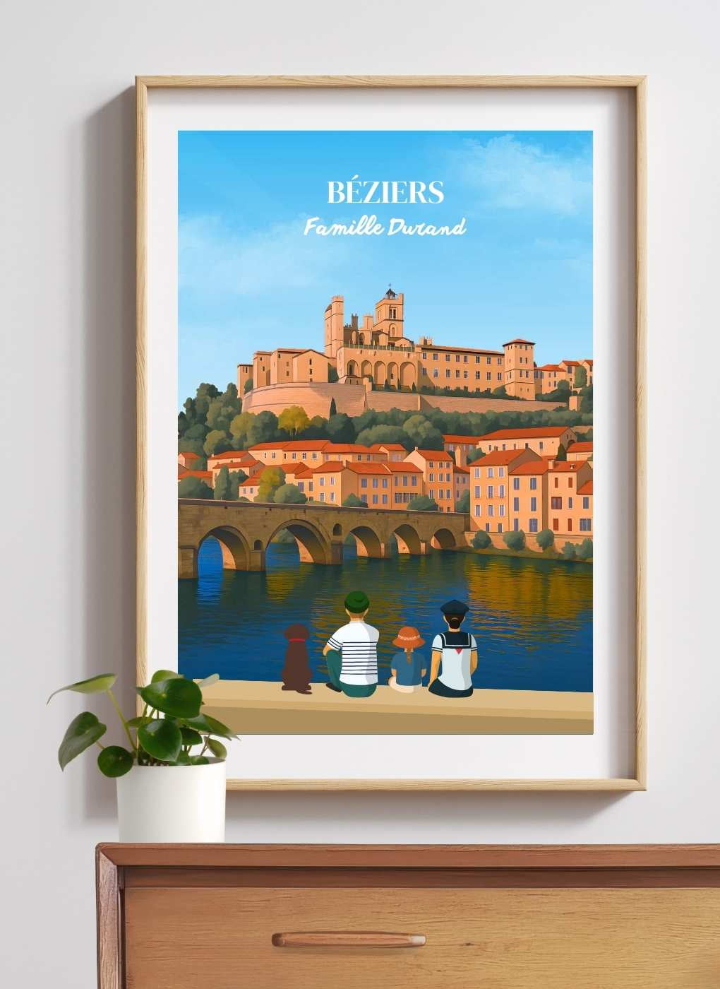 BÉZIERS - Affiche personnalisée