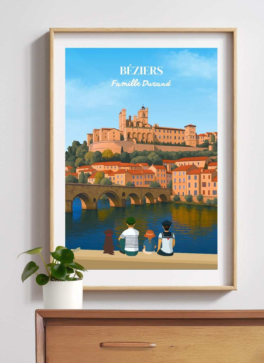 BÉZIERS - Affiche personnalisée
