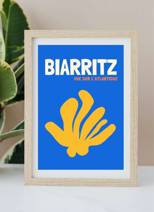 BIARRITZ – Affiche prête à imprimer