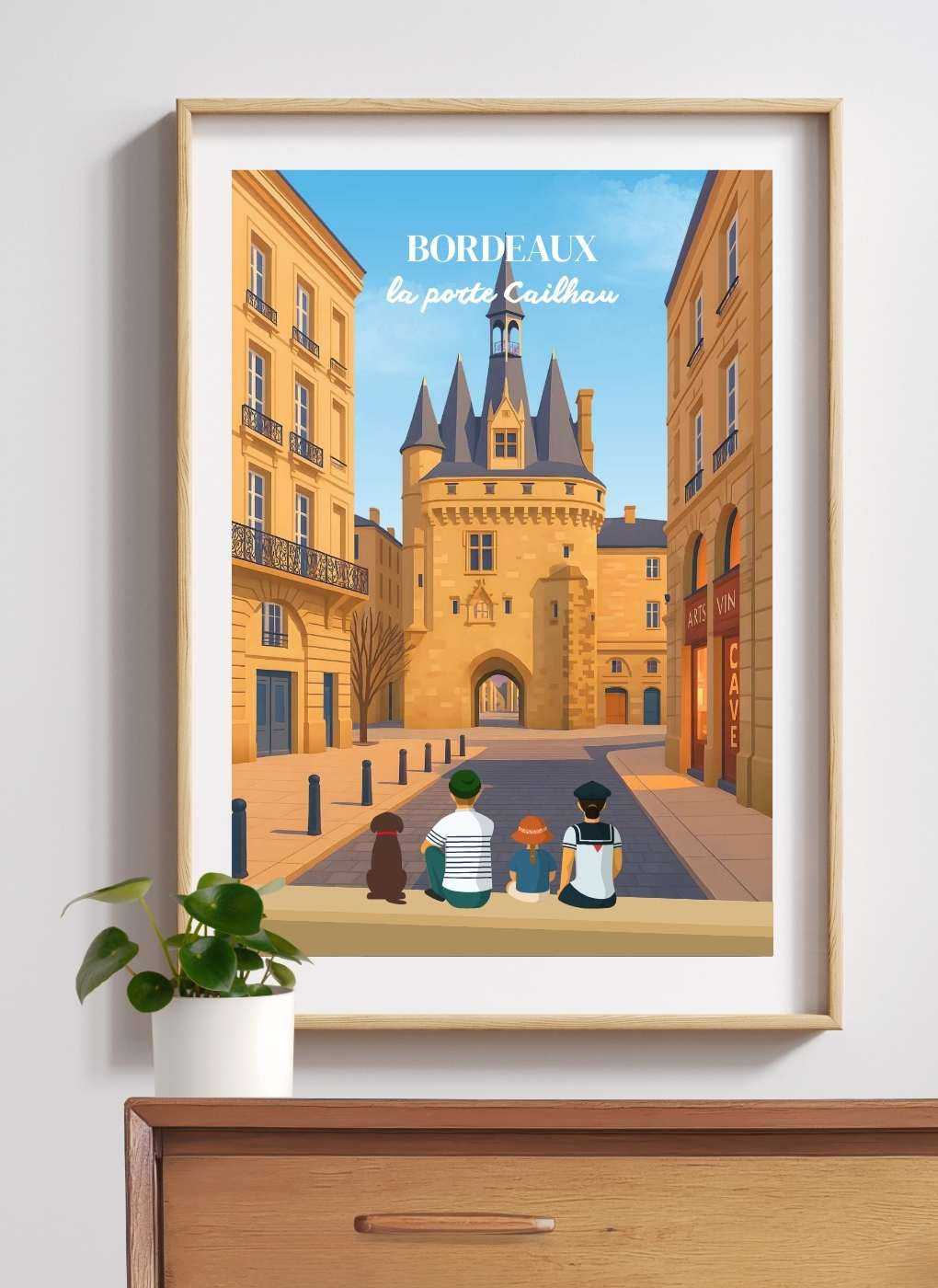BORDEAUX Porte - Affiche personnalisée