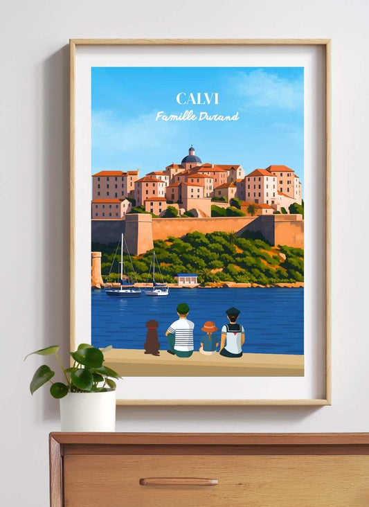CORSE Calvi  - Affiche personnalisée