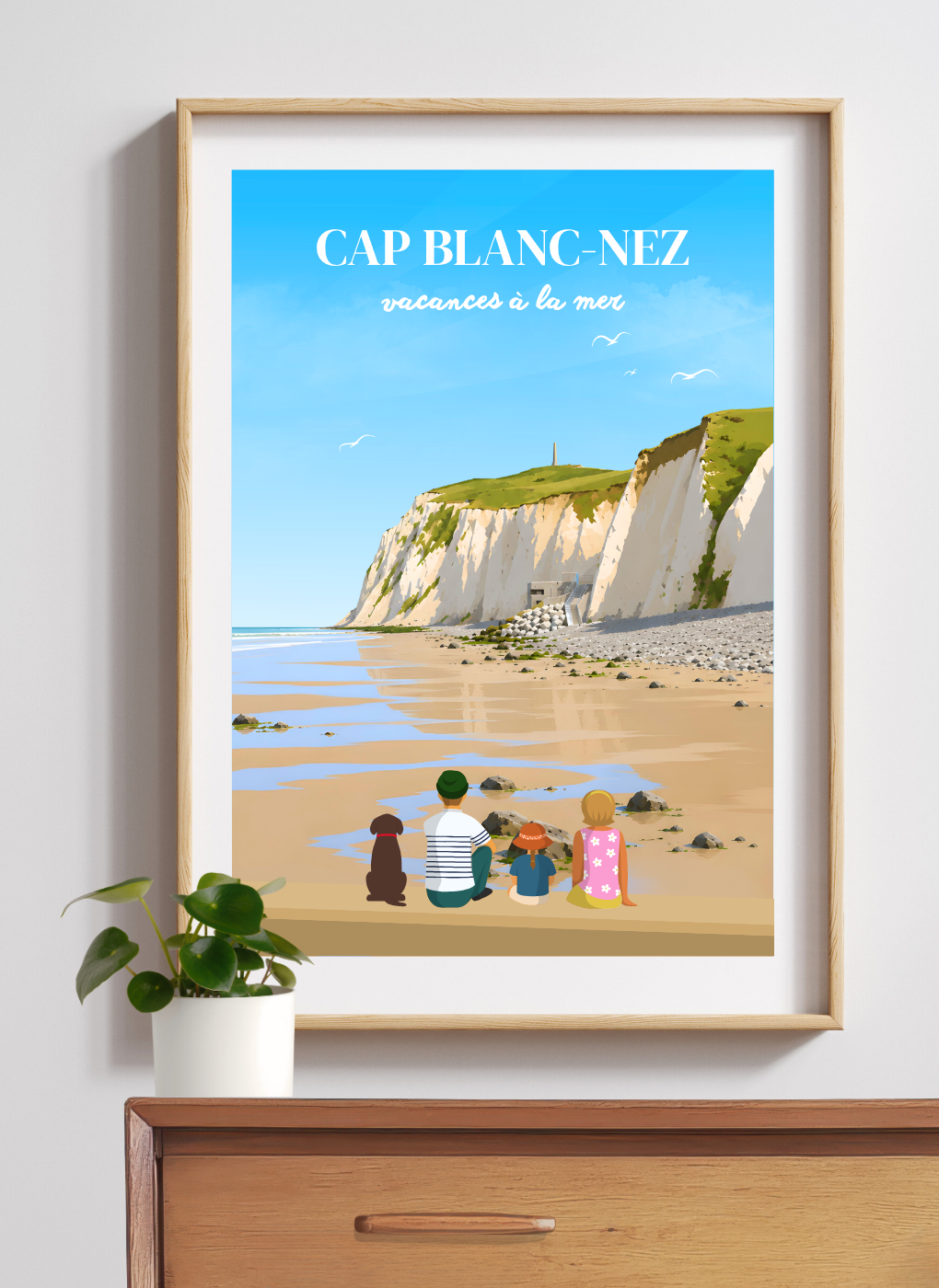 CAP BLANC-NEZ Falaises - Affiche personnalisée