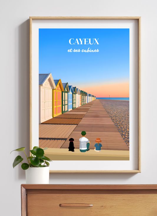 CAYEUX-SUR-MER - Affiche personnalisée