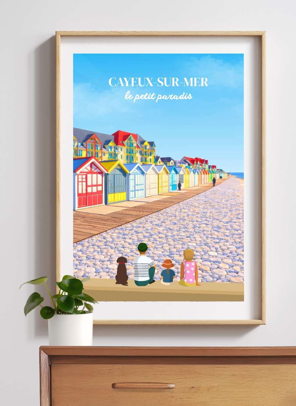 CAYEUX-SUR-MER - Affiche personnalisée