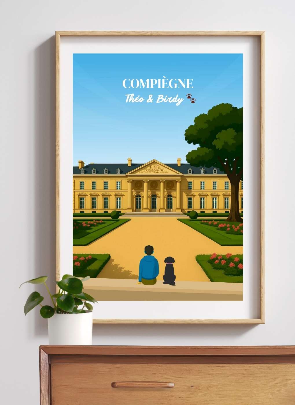 COMPIÈGNE Château – Affiche personnalisée
