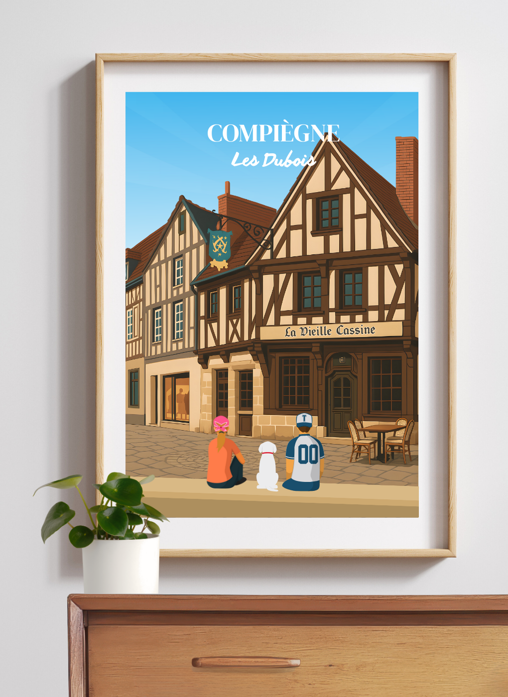 COMPIÈGNE Vieille cassine – Affiche personnalisée