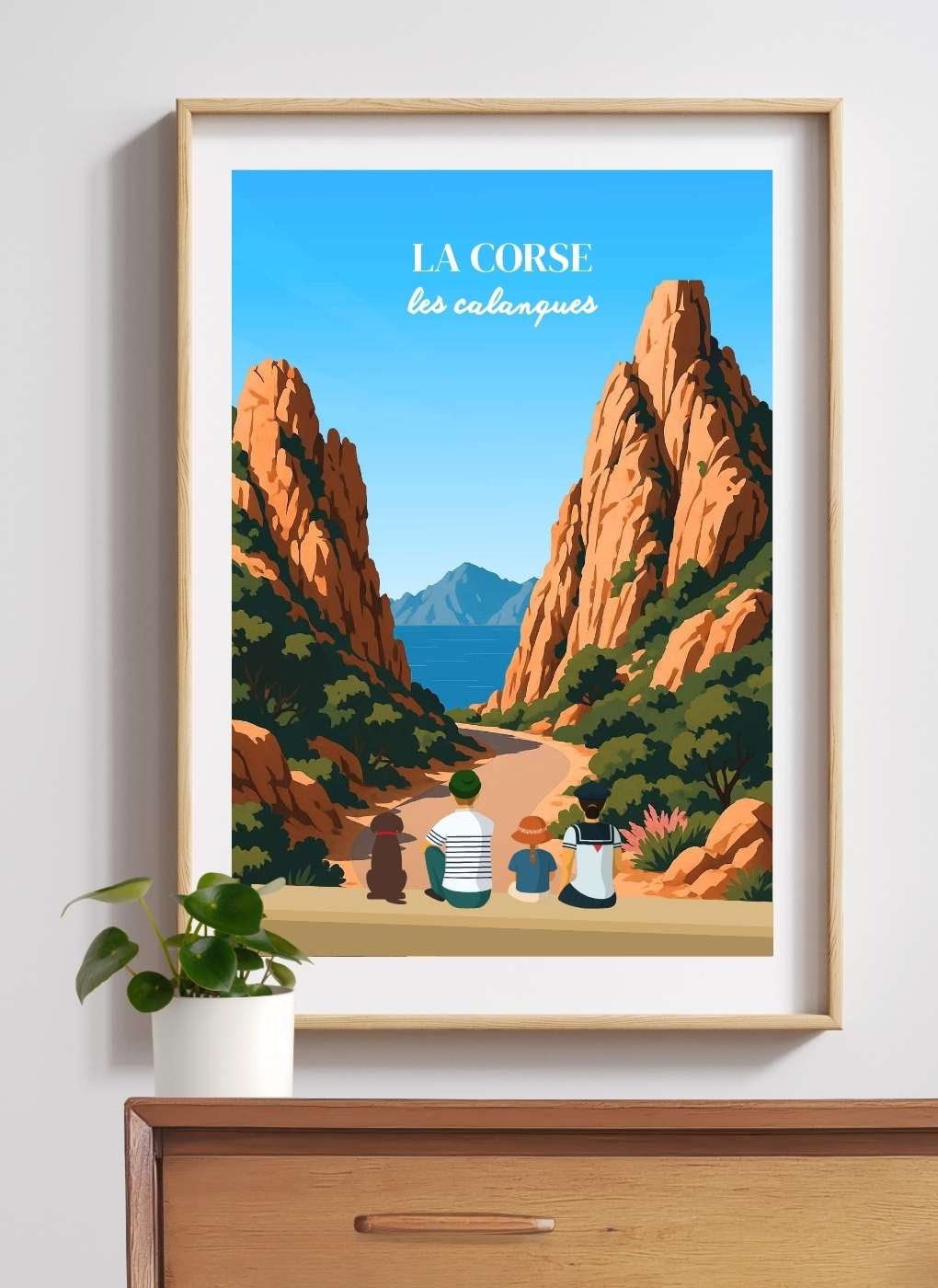 CORSE Piana - Affiche personnalisée