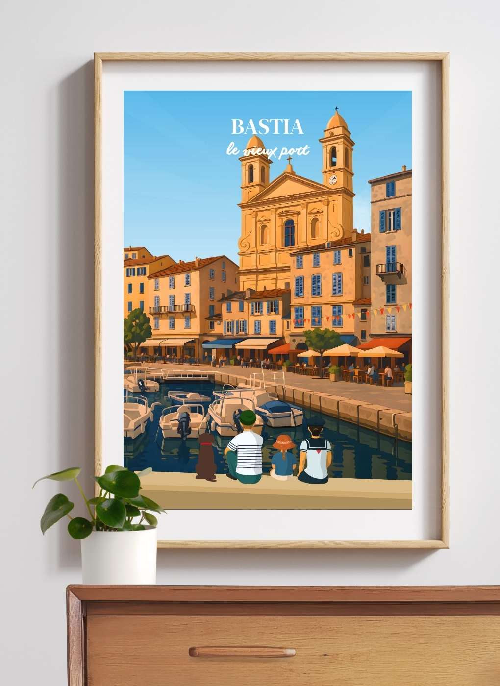 CORSE Bastia  - Affiche personnalisée