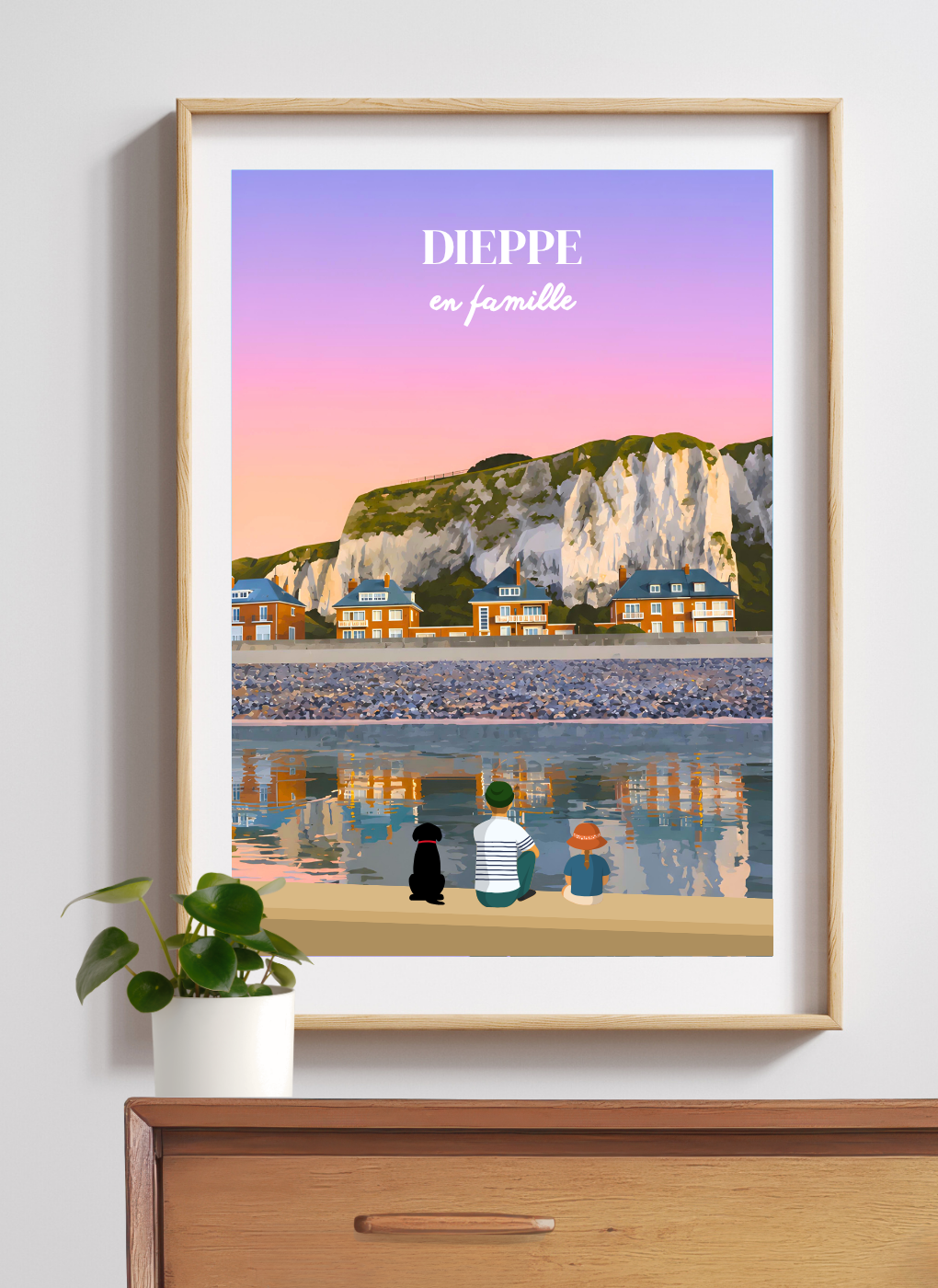DIEPPE Sunset - Affiche personnalisée