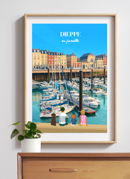 DIEPPE Port #1 - Affiche personnalisée