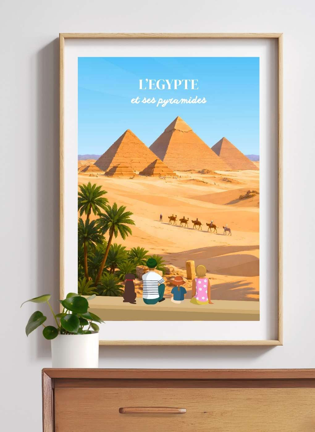 EGYPTE - Affiche personnalisée