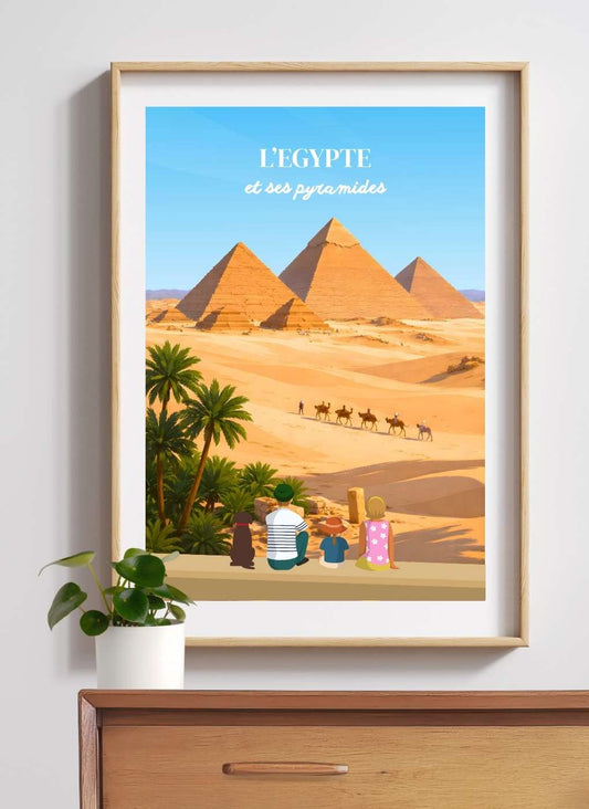 EGYPTE - Affiche personnalisée