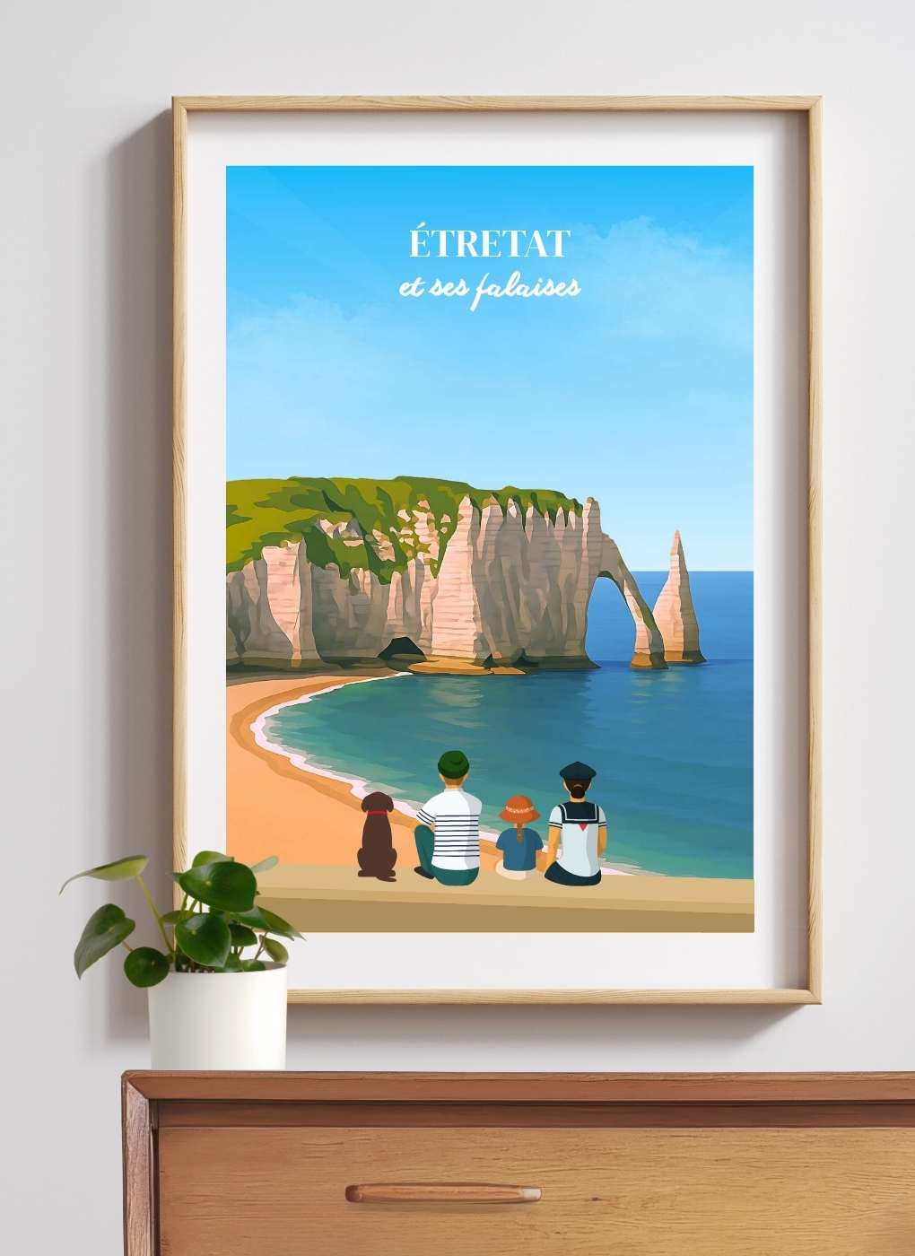 ETRETAT - Affiche personnalisée