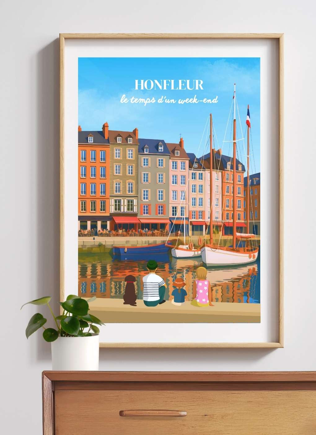 HONFLEUR - Affiche personnalisée