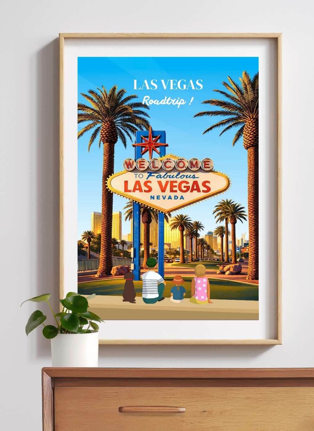 LAS VEGAS - Affiche personnalisée
