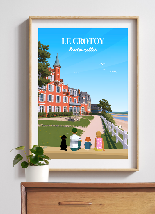 LE CROTOY Les tourelles #1 - Affiche personnalisée