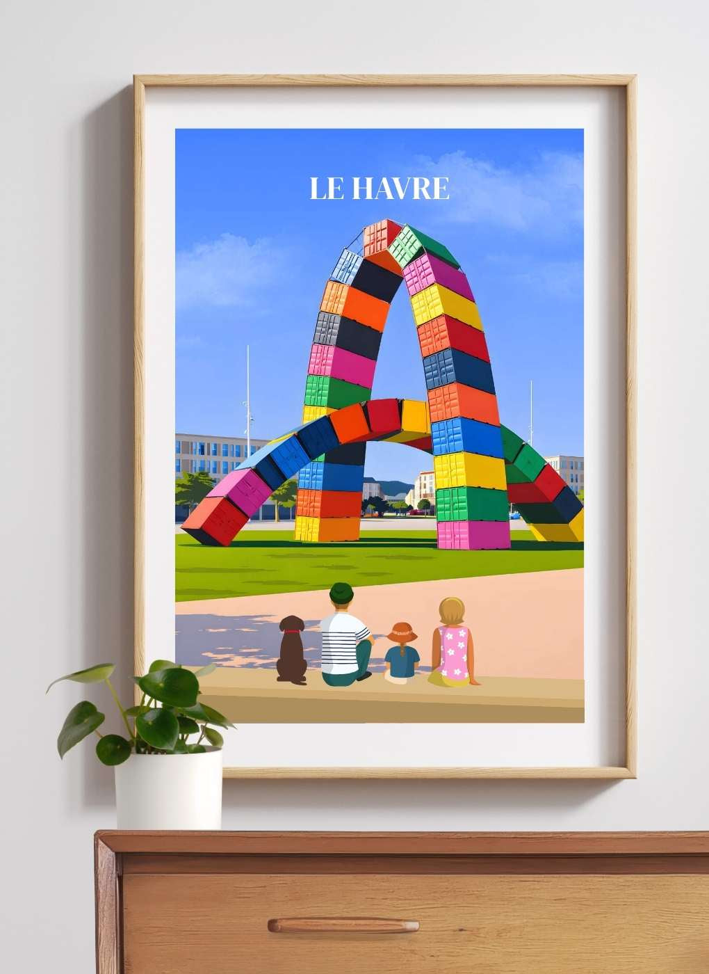 LE HAVRE - Affiche personnalisée