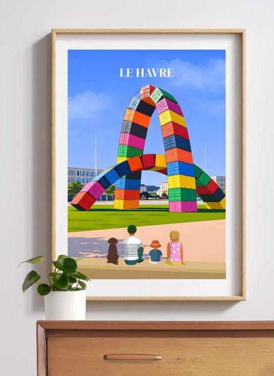 LE HAVRE - Affiche personnalisée