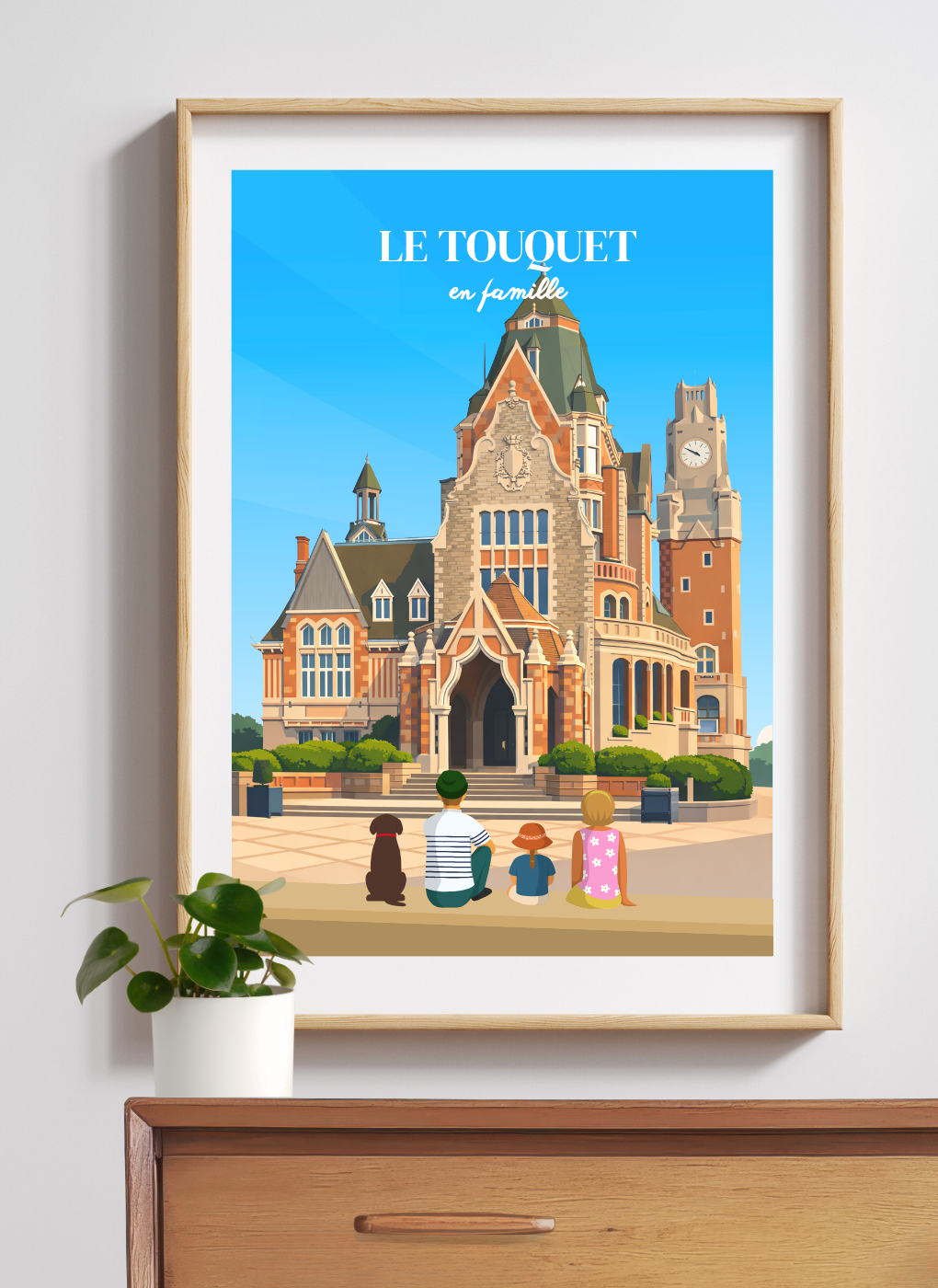 LE TOUQUET Mairie - Affiche personnalisée