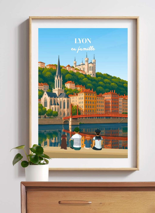 LYON - Affiche personnalisée
