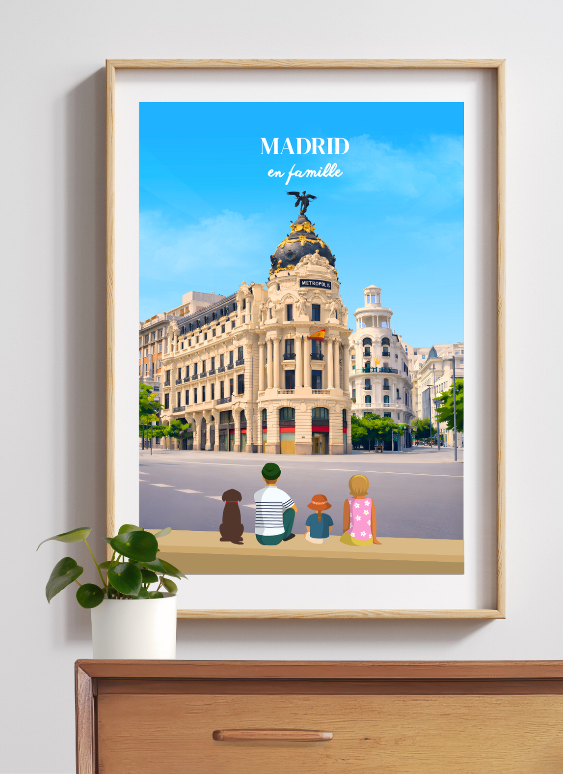 MADRID - Affiche personnalisée