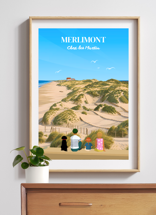 MERLIMONT Dunes - Affiche personnalisée
