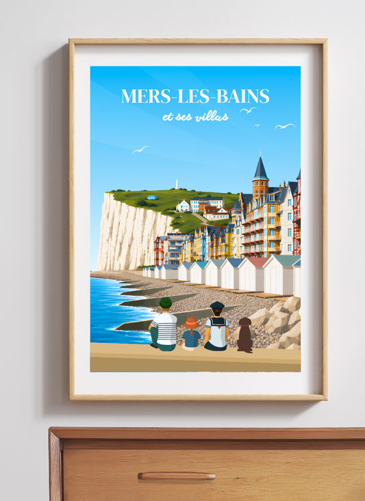 MERS-LES-BAINS - Affiche personnalisée