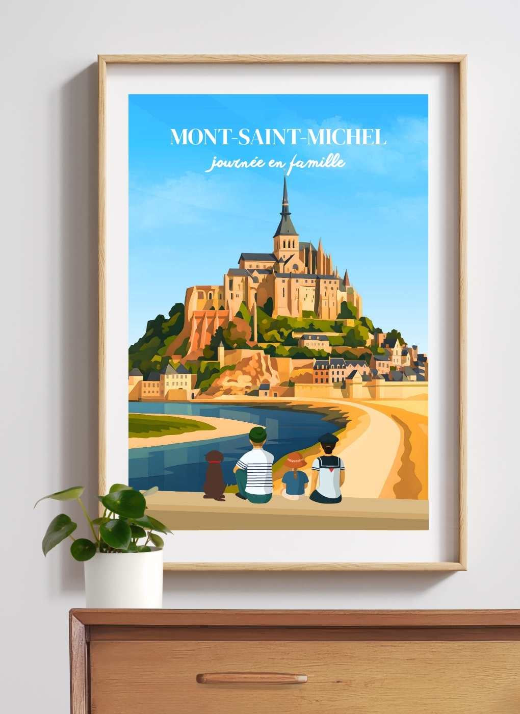 MONT-SAINT-MICHEL - Affiche personnalisée